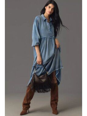 maeve bow barrel column midi dress mirrorandthread on LTK